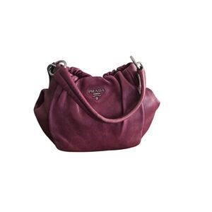 Prada Women's Burgundy Leather Bag